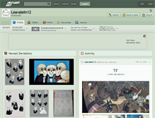 Tablet Screenshot of leavatein12.deviantart.com