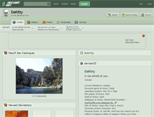 Tablet Screenshot of dakitty.deviantart.com