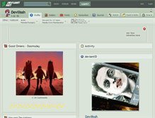 Tablet Screenshot of devilissh.deviantart.com
