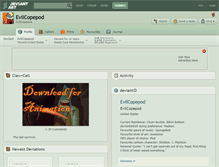 Tablet Screenshot of evilcopepod.deviantart.com