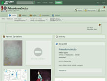 Tablet Screenshot of primadonnasoula.deviantart.com