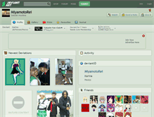 Tablet Screenshot of miyamotorei.deviantart.com