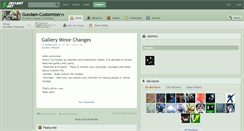 Desktop Screenshot of gundam-customizer.deviantart.com