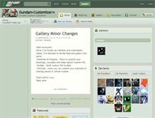 Tablet Screenshot of gundam-customizer.deviantart.com