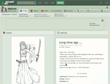 Tablet Screenshot of mahron.deviantart.com