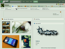 Tablet Screenshot of delere.deviantart.com