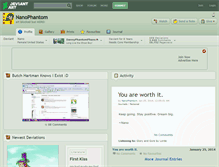 Tablet Screenshot of nanophantom.deviantart.com