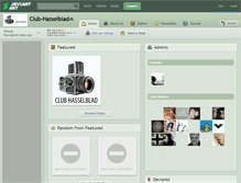 Tablet Screenshot of club-hasselblad.deviantart.com