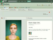 Tablet Screenshot of nikxstock.deviantart.com