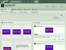 Tablet Screenshot of leonofparodies.deviantart.com