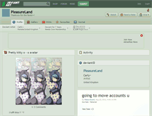 Tablet Screenshot of pleasureland.deviantart.com