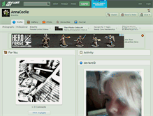 Tablet Screenshot of annacecile.deviantart.com