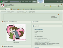 Tablet Screenshot of doomedkitten.deviantart.com