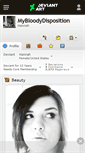 Mobile Screenshot of mybloodydisposition.deviantart.com