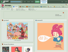 Tablet Screenshot of donnapu.deviantart.com