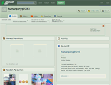 Tablet Screenshot of humanponygirl213.deviantart.com