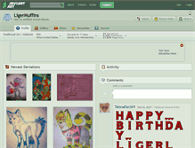 Tablet Screenshot of ligermuffins.deviantart.com