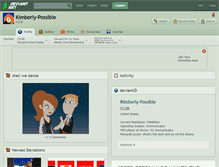 Tablet Screenshot of kimberly-possible.deviantart.com