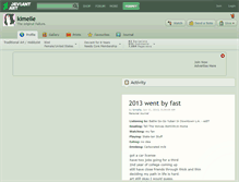 Tablet Screenshot of kimelle.deviantart.com