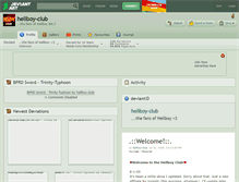 Tablet Screenshot of hellboy-club.deviantart.com