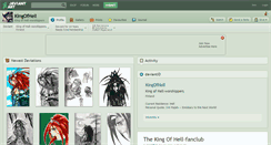 Desktop Screenshot of kingofhell.deviantart.com