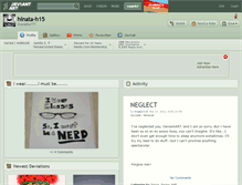 Tablet Screenshot of hinata-h15.deviantart.com
