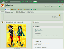 Tablet Screenshot of cupcakekyo.deviantart.com