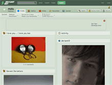 Tablet Screenshot of mziu.deviantart.com