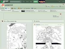 Tablet Screenshot of lorelei2323.deviantart.com