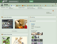 Tablet Screenshot of emxar.deviantart.com