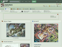 Tablet Screenshot of chalicothere.deviantart.com