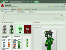 Tablet Screenshot of gabbx98.deviantart.com