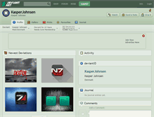 Tablet Screenshot of kasperjohnsen.deviantart.com