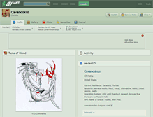 Tablet Screenshot of cavanoskus.deviantart.com