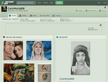 Tablet Screenshot of curlywurly808.deviantart.com