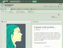 Tablet Screenshot of ducktaperose.deviantart.com