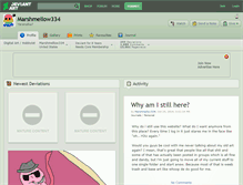 Tablet Screenshot of marshmellow334.deviantart.com