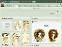Tablet Screenshot of forest-star.deviantart.com