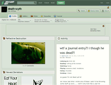 Tablet Screenshot of death-scyth.deviantart.com