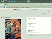 Tablet Screenshot of nephyla.deviantart.com
