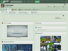 Tablet Screenshot of crashcooper.deviantart.com