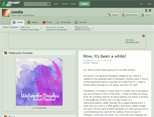 Tablet Screenshot of corelila.deviantart.com
