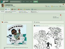 Tablet Screenshot of chrisroyal.deviantart.com