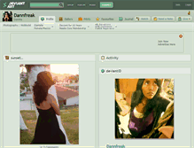 Tablet Screenshot of dannfreak.deviantart.com