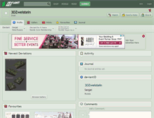 Tablet Screenshot of 3dzweistein.deviantart.com