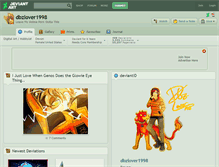 Tablet Screenshot of dbzlover1998.deviantart.com