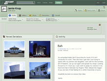 Tablet Screenshot of jamie-knop.deviantart.com