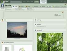 Tablet Screenshot of dominlia.deviantart.com