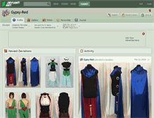 Tablet Screenshot of gypsy-red.deviantart.com