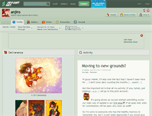 Tablet Screenshot of anjiro.deviantart.com